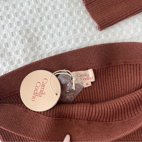 Camila Coelho Alena Set Brown Metallic - Picture 8 of 9